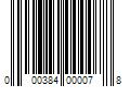 Barcode Image for UPC code 000384000078