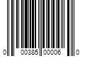 Barcode Image for UPC code 000385000060