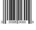 Barcode Image for UPC code 000385243009