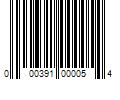 Barcode Image for UPC code 000391000054