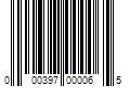 Barcode Image for UPC code 000397000065