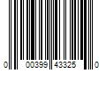 Barcode Image for UPC code 000399433250