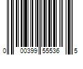 Barcode Image for UPC code 000399555365