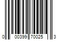 Barcode Image for UPC code 000399700253