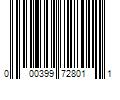 Barcode Image for UPC code 000399728011