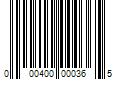 Barcode Image for UPC code 000400000365. Product Name: iMBAPrice Packing Tape