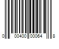 Barcode Image for UPC code 000400000648