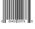 Barcode Image for UPC code 000400000785