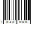 Barcode Image for UPC code 00040000580089