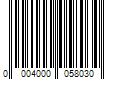 Barcode Image for UPC code 00040000580331