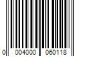 Barcode Image for UPC code 00040000601159