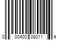 Barcode Image for UPC code 000400080114