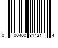 Barcode Image for UPC code 000400814214