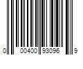 Barcode Image for UPC code 000400930969