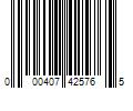 Barcode Image for UPC code 000407425765