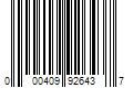 Barcode Image for UPC code 000409926437