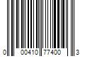 Barcode Image for UPC code 000410774003