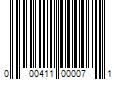 Barcode Image for UPC code 000411000071