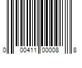 Barcode Image for UPC code 000411000088