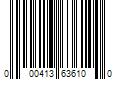 Barcode Image for UPC code 000413636100