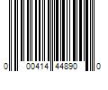 Barcode Image for UPC code 000414448900