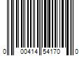 Barcode Image for UPC code 000414541700