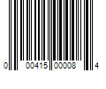 Barcode Image for UPC code 000415000084