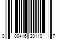 Barcode Image for UPC code 000416201107