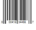 Barcode Image for UPC code 000418344987