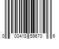 Barcode Image for UPC code 000418596706