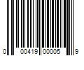 Barcode Image for UPC code 000419000059