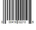 Barcode Image for UPC code 000419022105