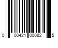 Barcode Image for UPC code 000421000825