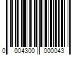 Barcode Image for UPC code 00043000000427