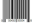 Barcode Image for UPC code 000430000045