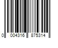 Barcode Image for UPC code 00043168753159