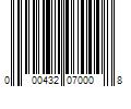 Barcode Image for UPC code 000432070008