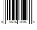 Barcode Image for UPC code 000436000063