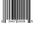 Barcode Image for UPC code 000437000055