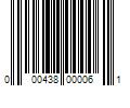 Barcode Image for UPC code 000438000061