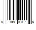 Barcode Image for UPC code 000438000078