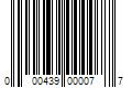 Barcode Image for UPC code 000439000077