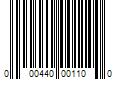 Barcode Image for UPC code 000440001100