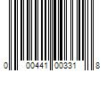 Barcode Image for UPC code 000441003318