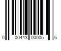 Barcode Image for UPC code 000443000056