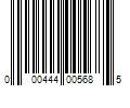 Barcode Image for UPC code 000444005685