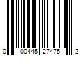 Barcode Image for UPC code 000445274752