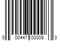 Barcode Image for UPC code 000447000083