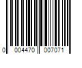 Barcode Image for UPC code 00044700070758