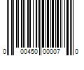 Barcode Image for UPC code 000450000070